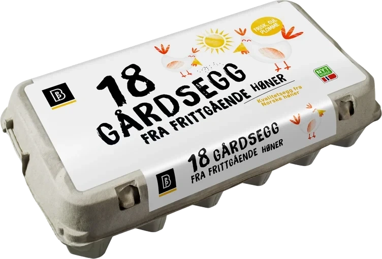 Gårdsegg Bunnpris 18pk