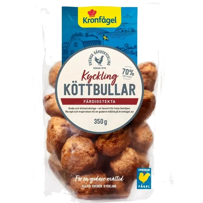 Kycklingköttbullar 350g Kronfågel