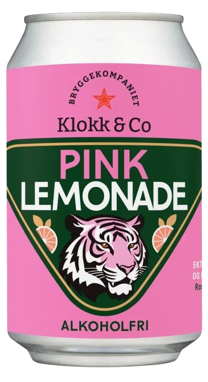 Pink Lemonade 0,33l boks Klokk&Co