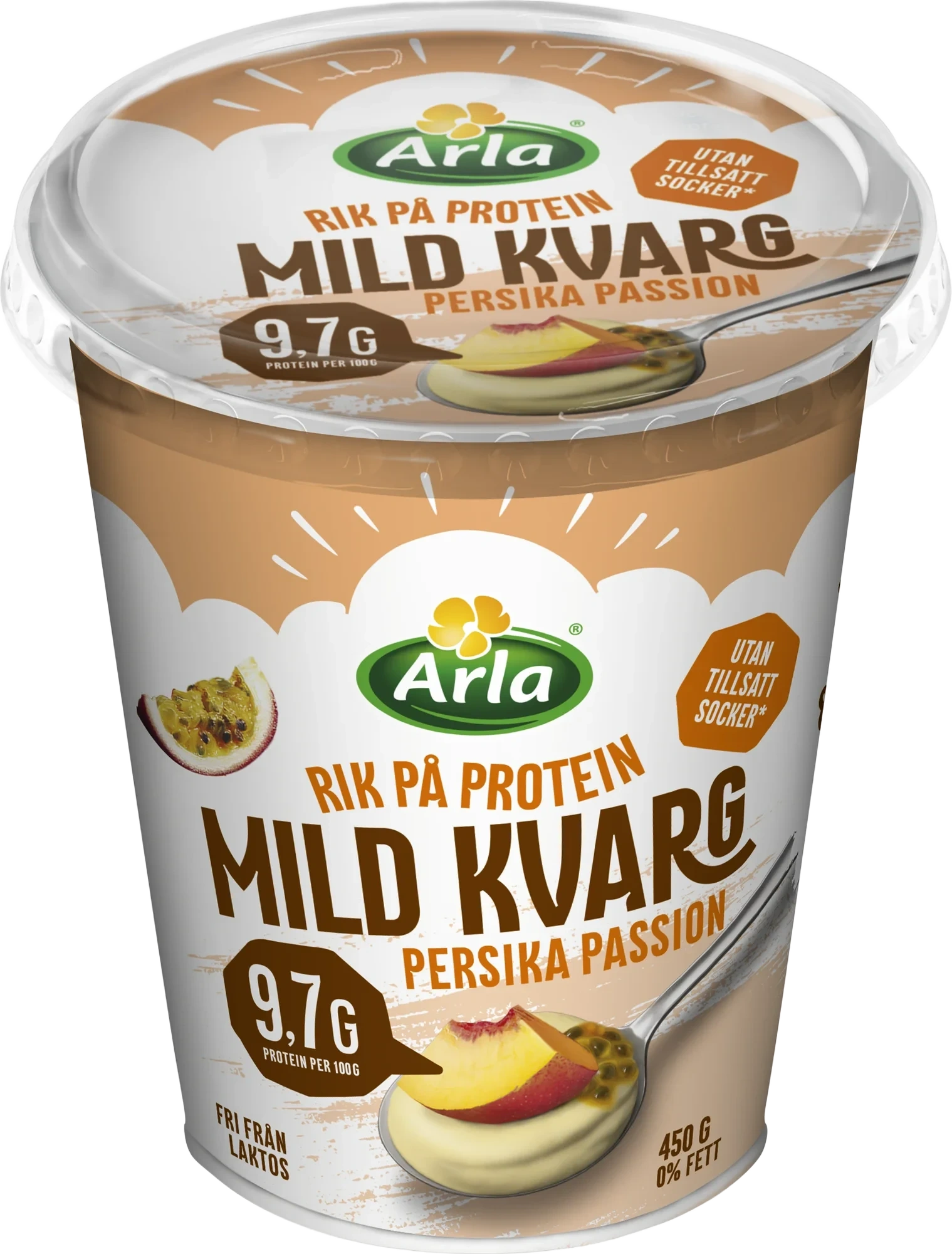 Mild kvarg persika / passion 0.2%