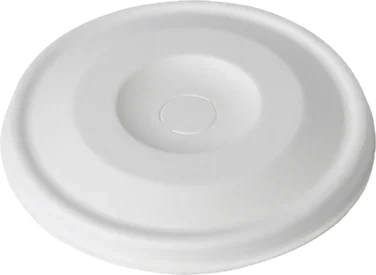 Fiberlokk Hvit 90mm med Hull For Sugerør