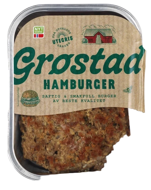 Burger Ferdigstekt 250g Grøstad