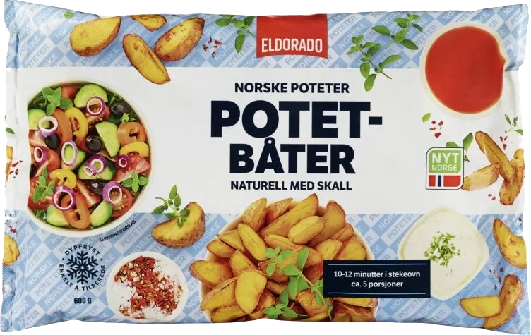 Potetbåter m/skall Express 600g Eldorado