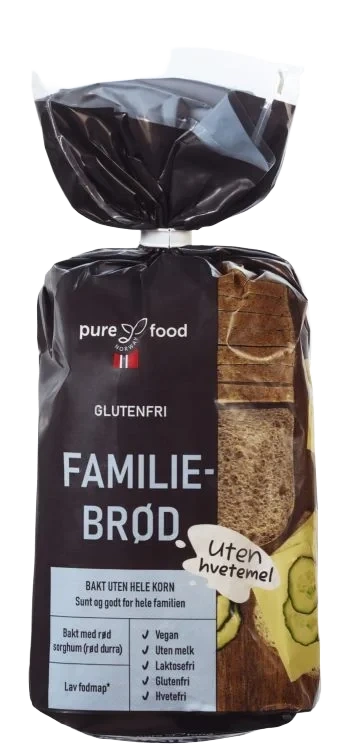Familiebrød Gl.Fri 500g Pure Food Norway