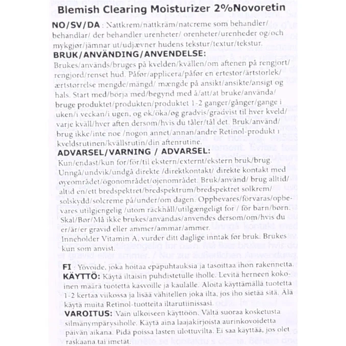 Blemish Clearing Moisturizer