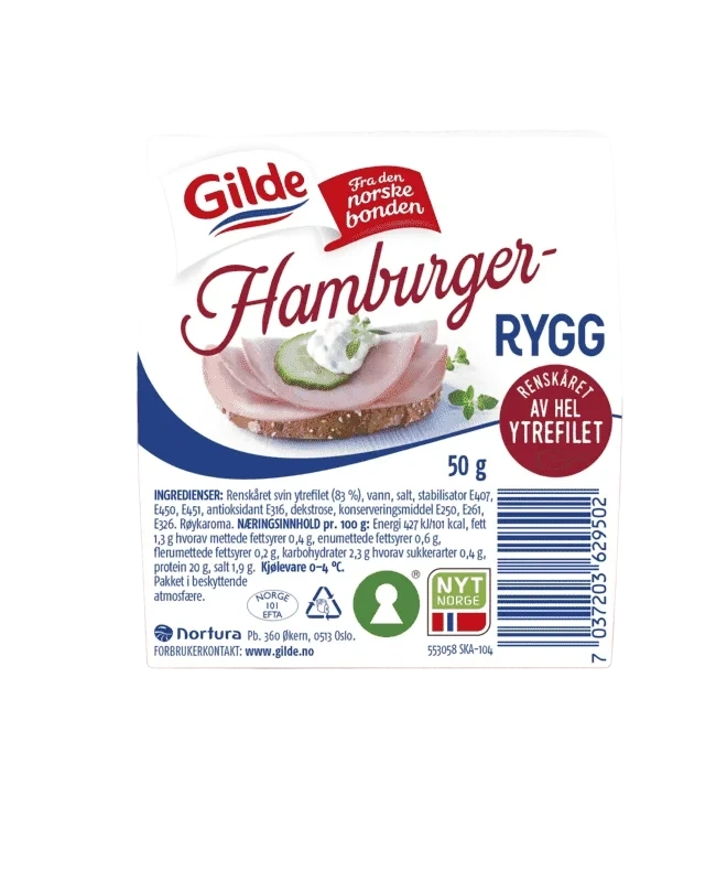 Gilde Hamburgerrygg 50g