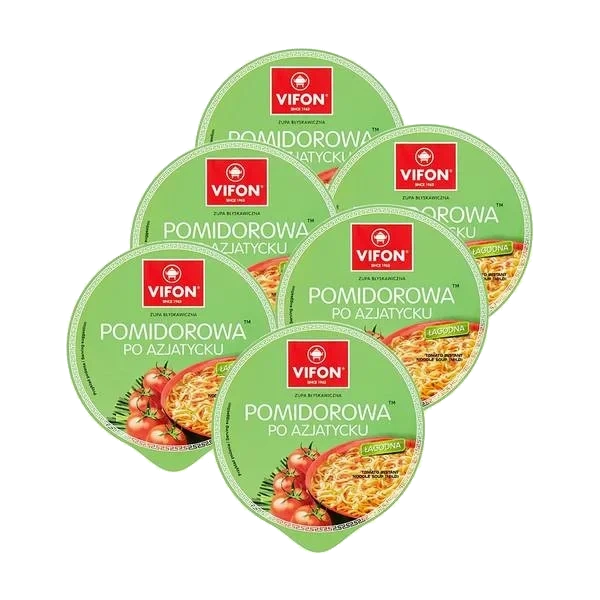 Nudler i Tomatsuppe (Kartong 6 stk x 85g)