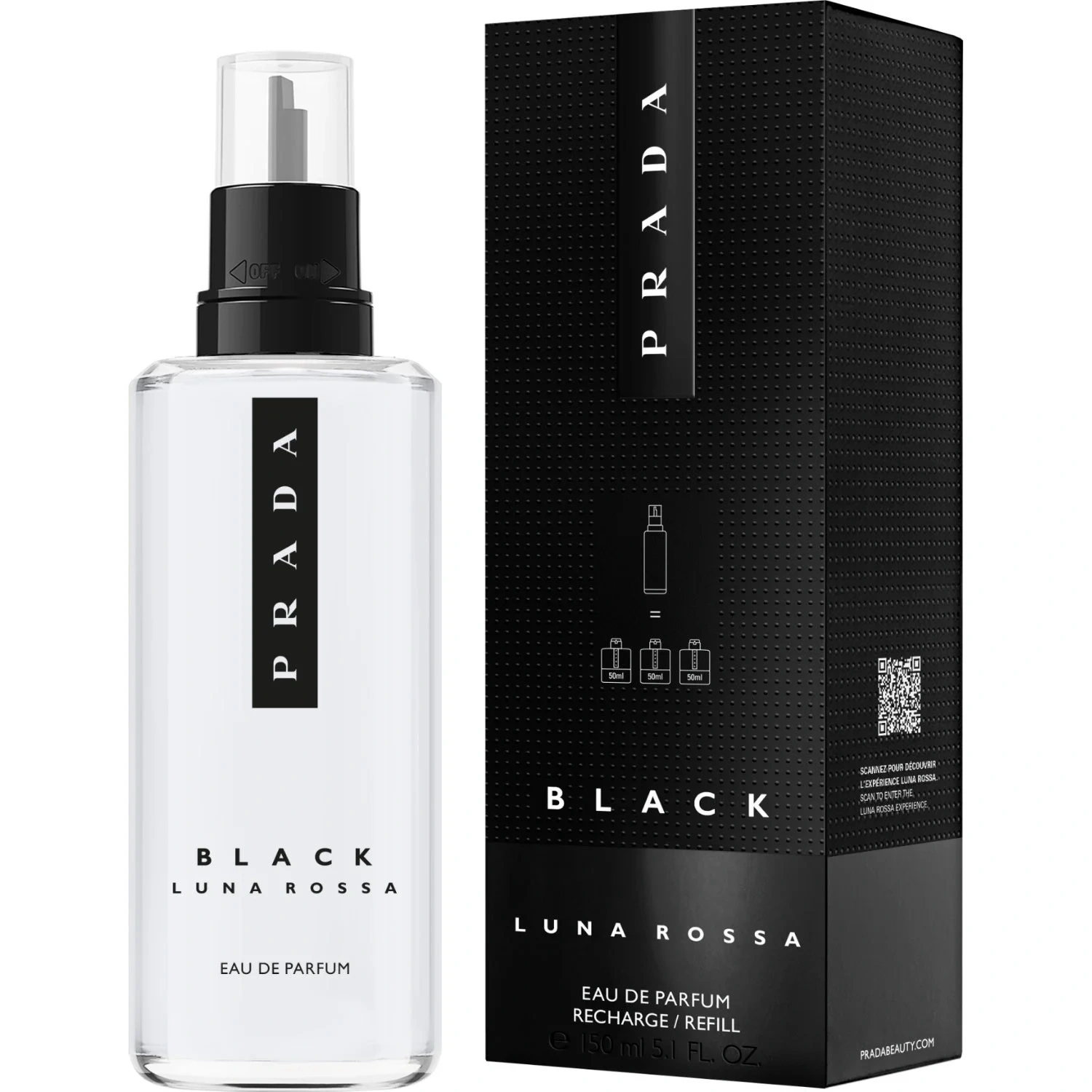 Prada Luna Rossa Black Refill 150 ml, Refill