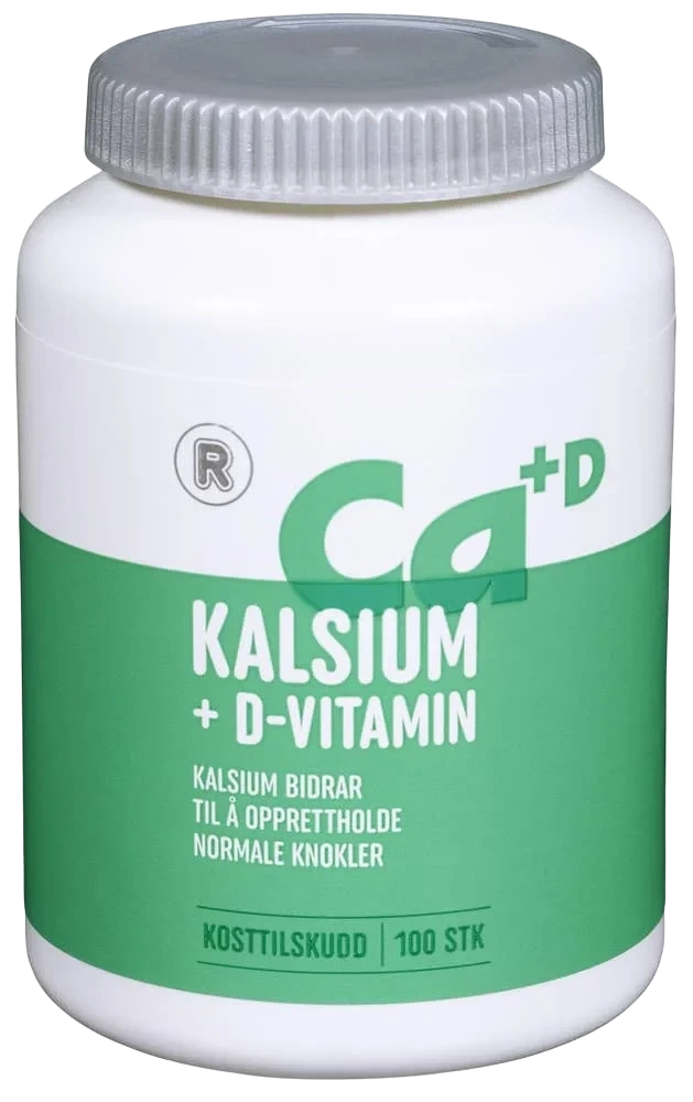 Kalsium 500 mg + D-Vitamin 5 µg 160 g, 100 stk