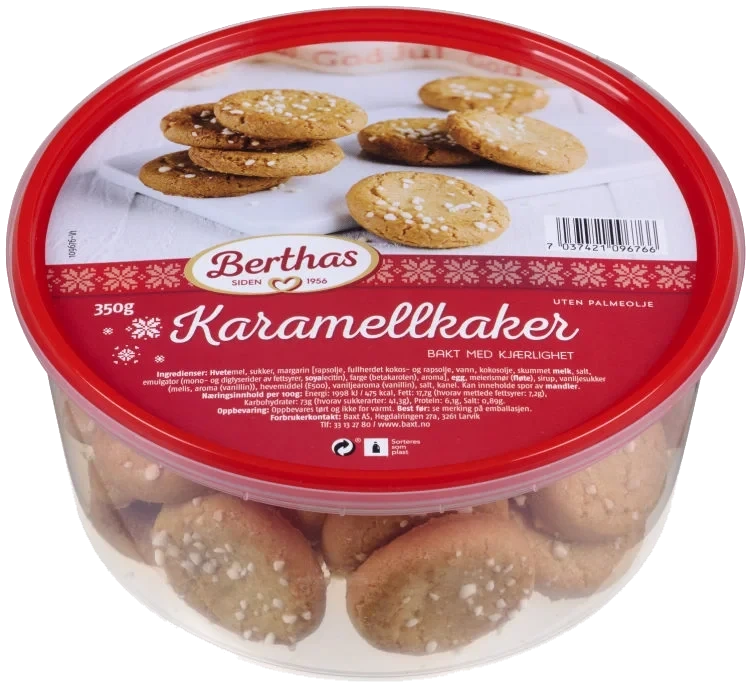 Karamellkaker 350g Berthas