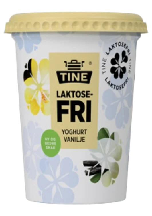 Yoghurt Vanilje Laktosefri 500g Tine