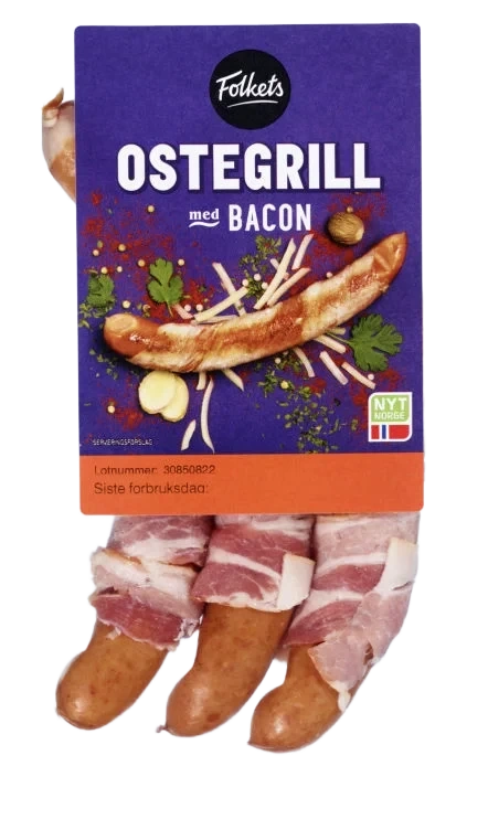 Ostegrill m/Bacon 330g Folkets