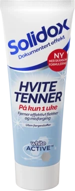 Solidox Tannkrem Hvite Tenner 75ml