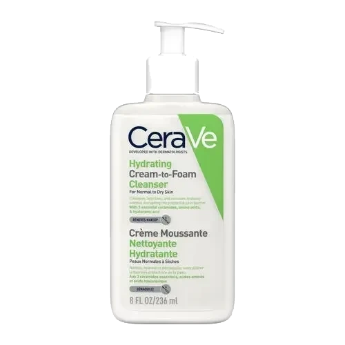 CeraVe Hydrating Cream-to-Foam Cleanser 236 ml