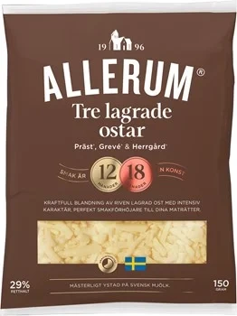 Tre lagrade ost