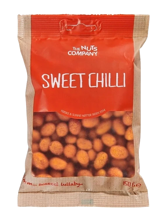 Peanøtter coatede - sweet chili 150g