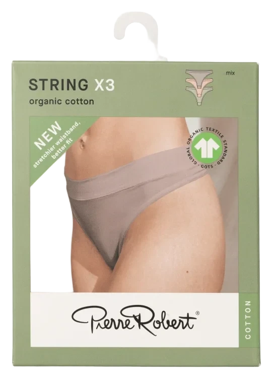String Cotton Mix M 3stk Pierre Robert