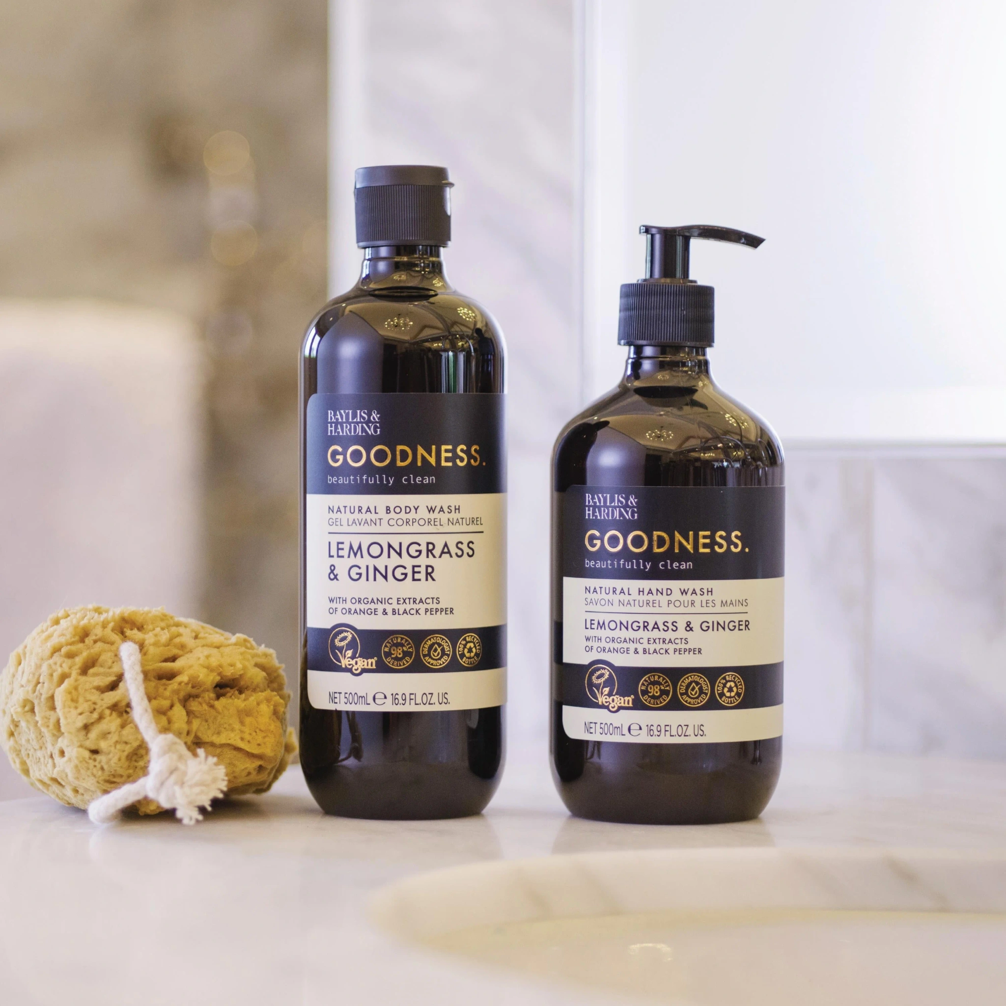 Baylis & Harding Goodness Lemongrass & Ginger Body Wash, 500 ml