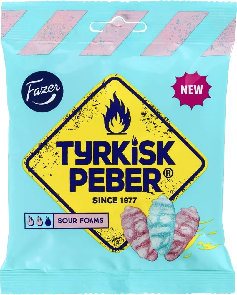 Fazer Tyrkisk Peber Sour Foams Candy Bag