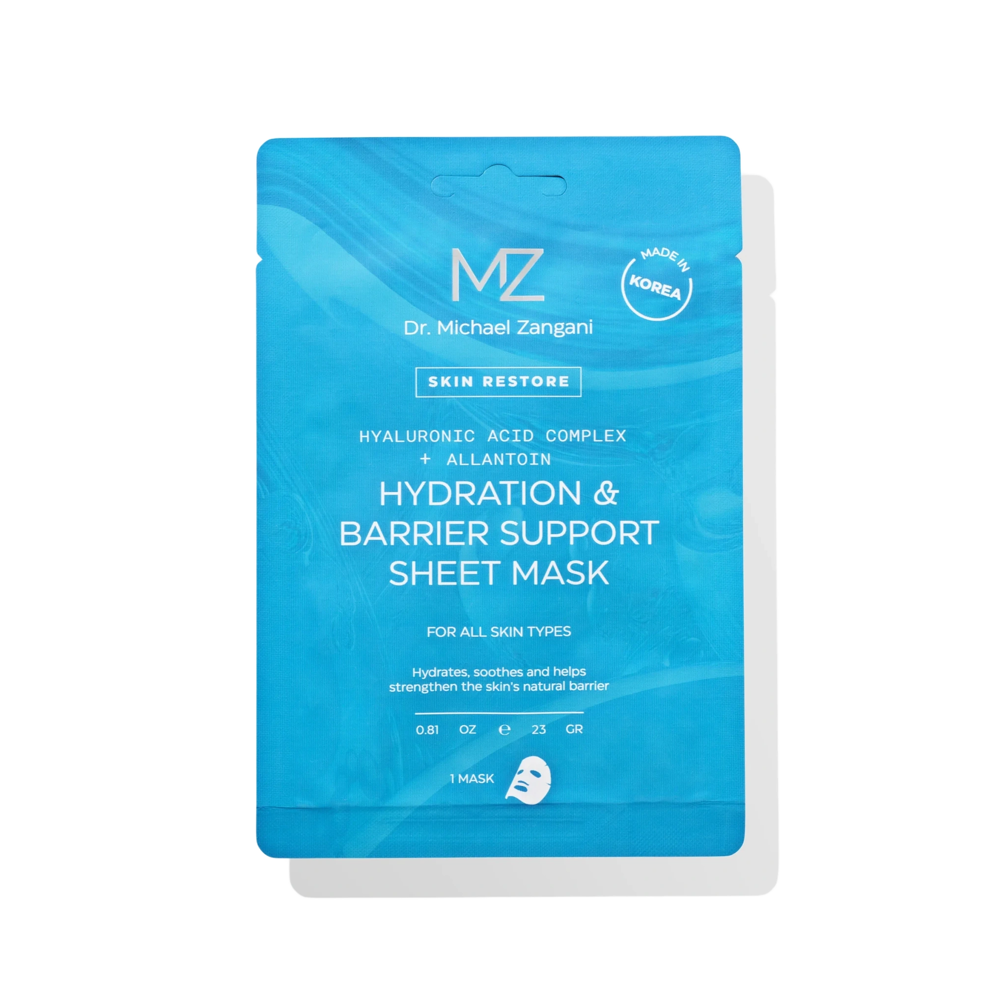 Dr. Michael Zangani Hydration & Barrier Support Sheet Mask, 1 stk.
