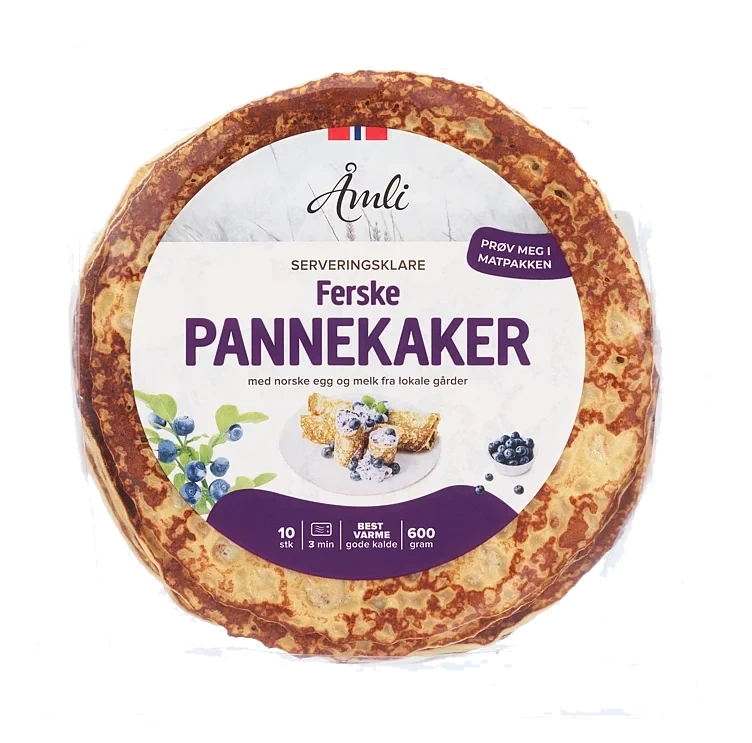 Pannekaker ferdigstekte  600g  10stk