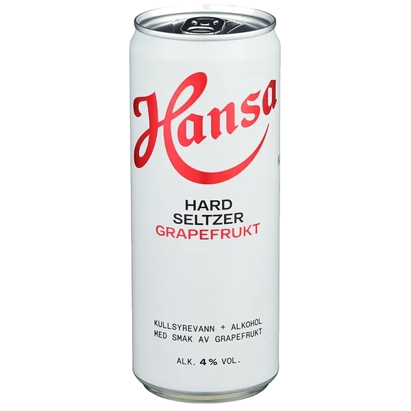 Hansa Hard Seltzer Grapefrukt 0,33l Bx Sleek