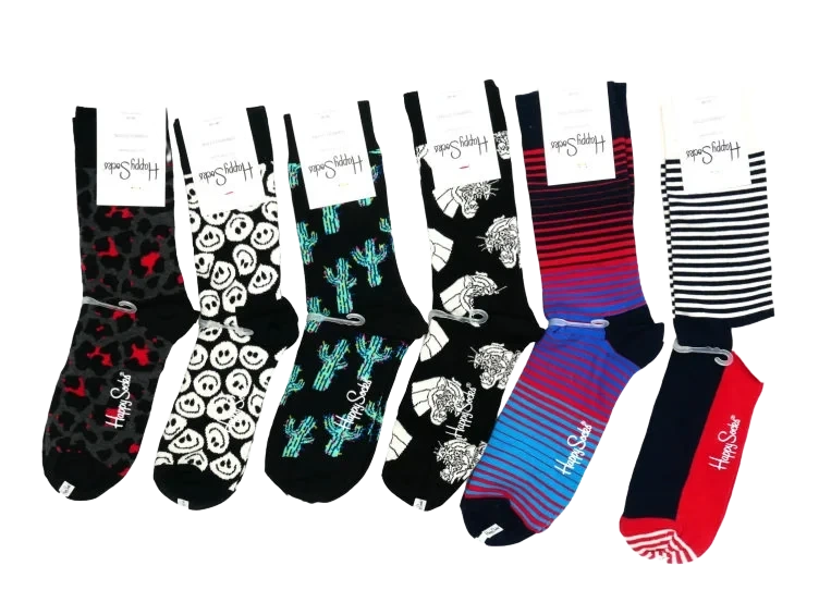 Happy Socks Assorterte Mønster 1par