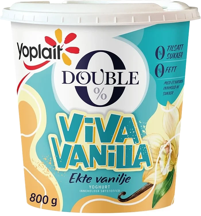 Yoplait double 0 yoghurt viva vanilla 800g