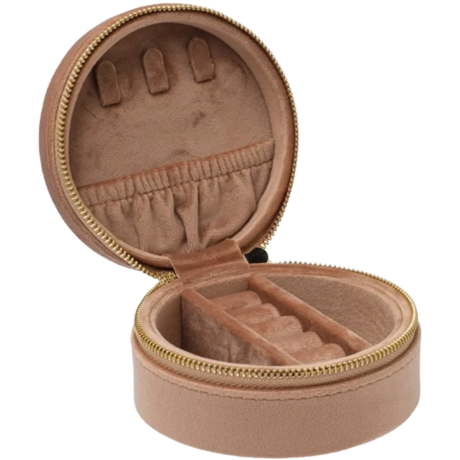 Dark Velvet Jewellery Box Round