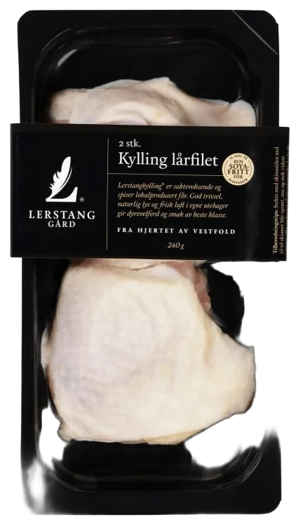 Kylling Lårfilet 2stk 240g Enh Lerstang