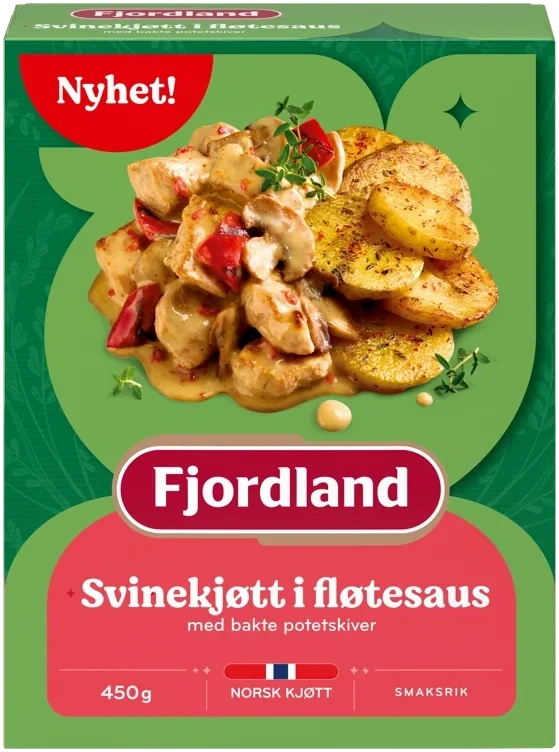 Fjordland svinekjøtt i fløtesaus  450g