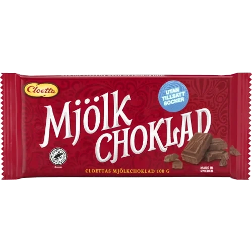 Mjölkchoklad Utan Tillsatt Socker Chokladkaka