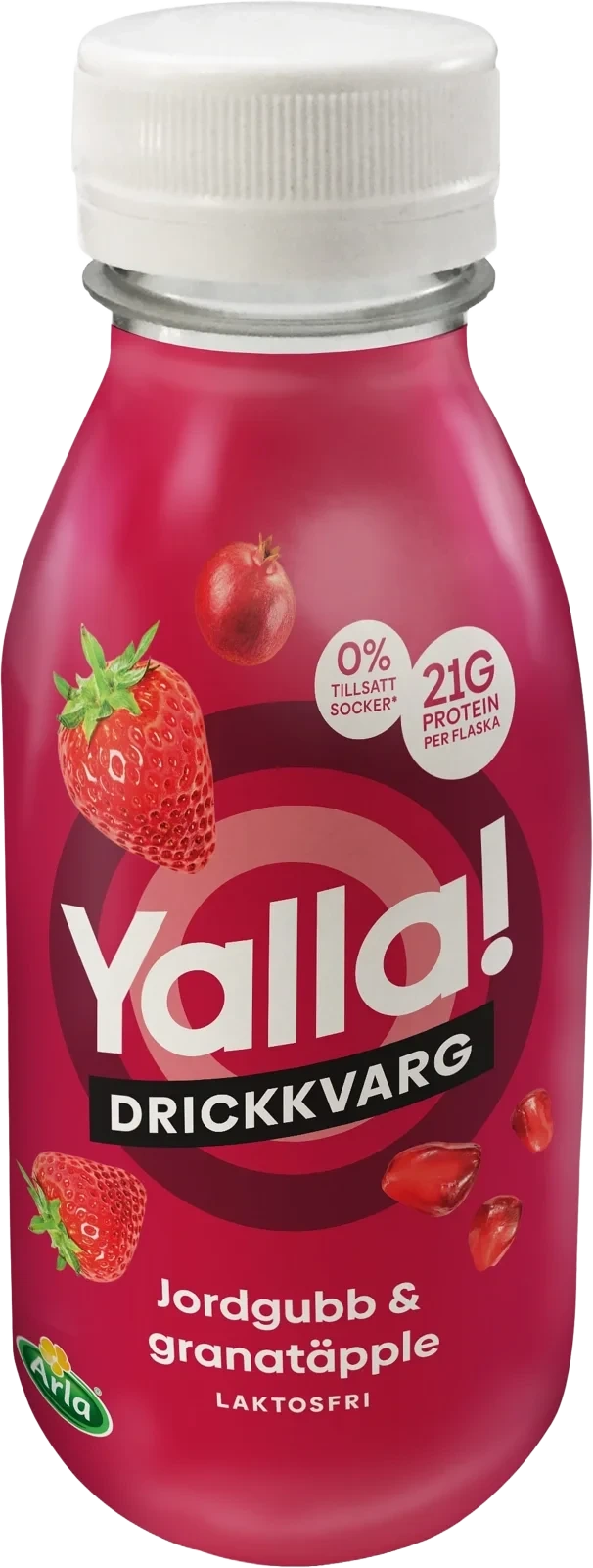 Yalla drickkvarg jordgubb / granatäpple