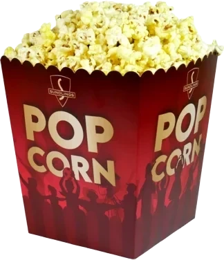 Popcornbeger store 5,2l   400stk