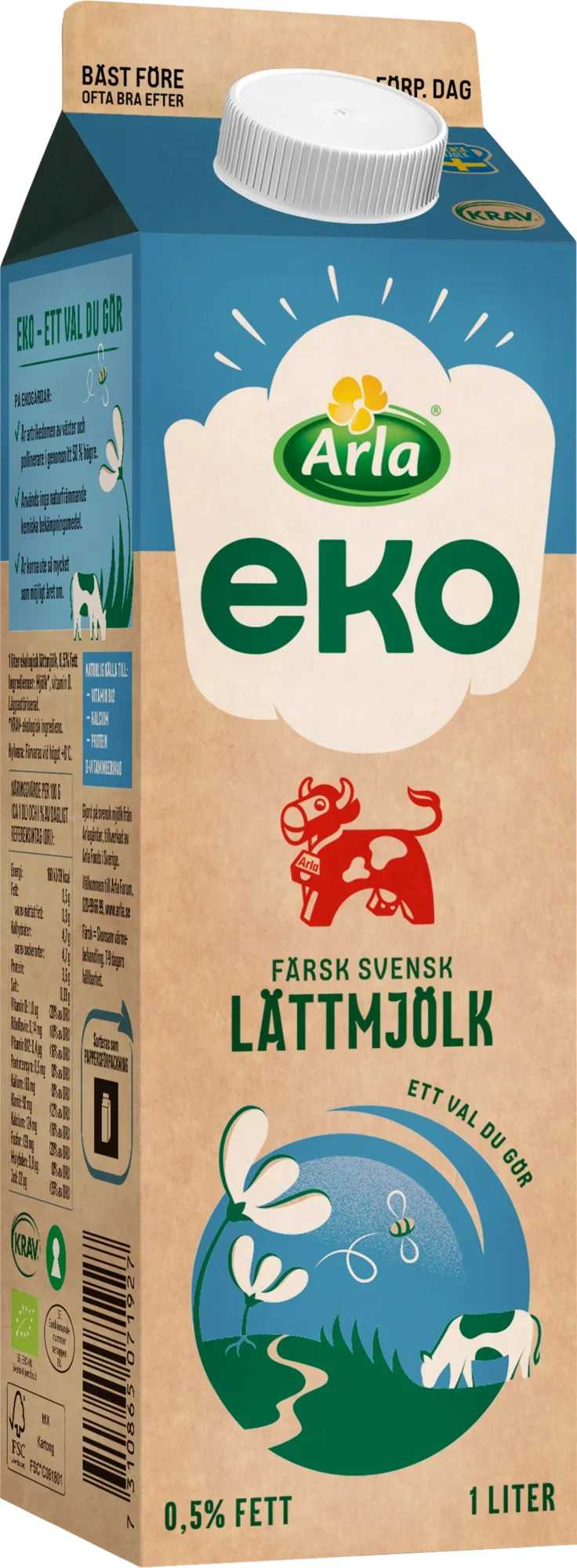 Arla Ko® Ekologisk Färsk lättmjölk 0.5%