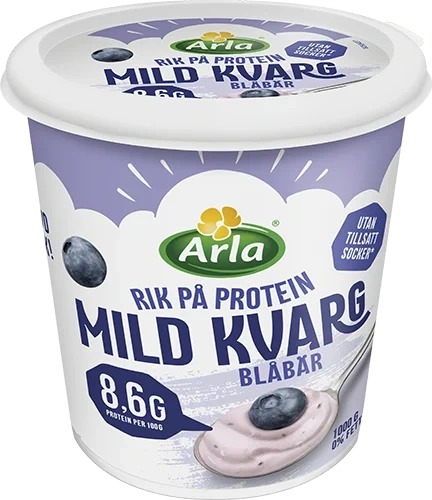 Mild kvarg blåbär