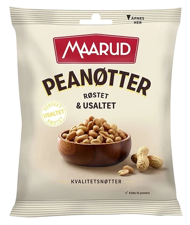 Peanøtter røstet&usaltet   200g