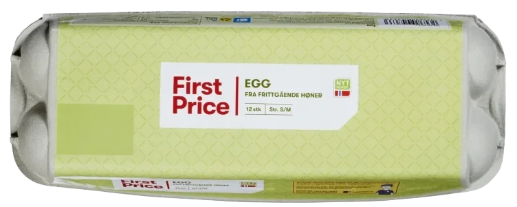Egg Frittgående 12stk S/M First Price