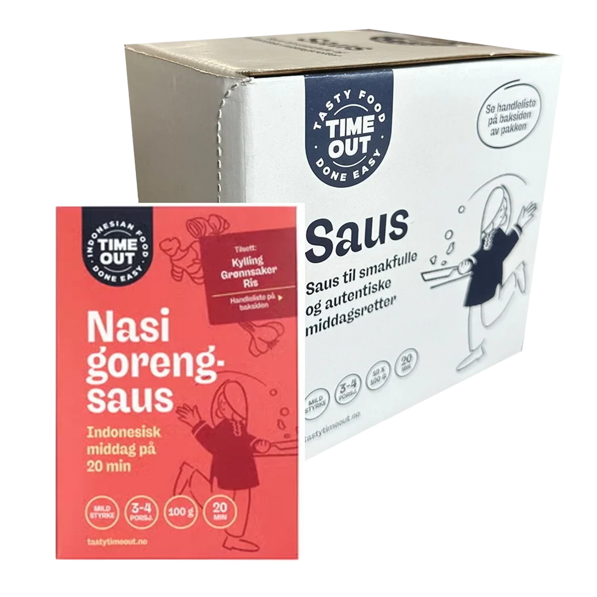 Nasi Goreng Saus (Kartong 10 x 100g)