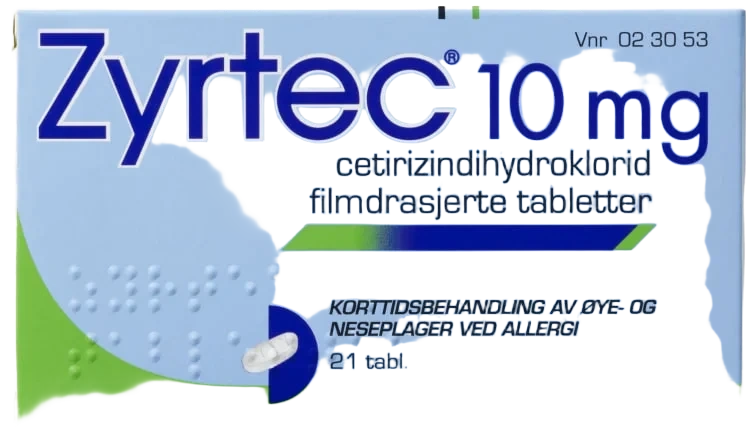 Zyrtec Allergitabletter 21stk