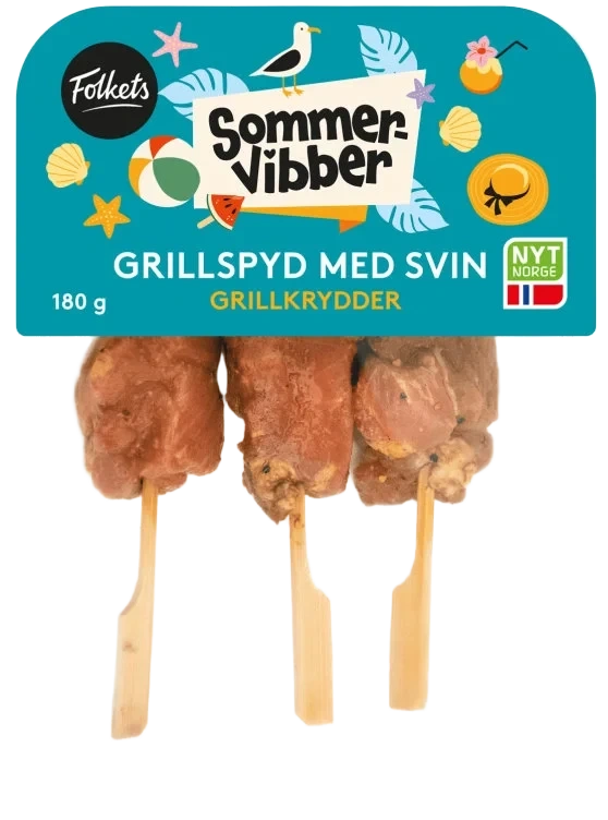 Grillspyd m/Grillkrydder 180g Folkets