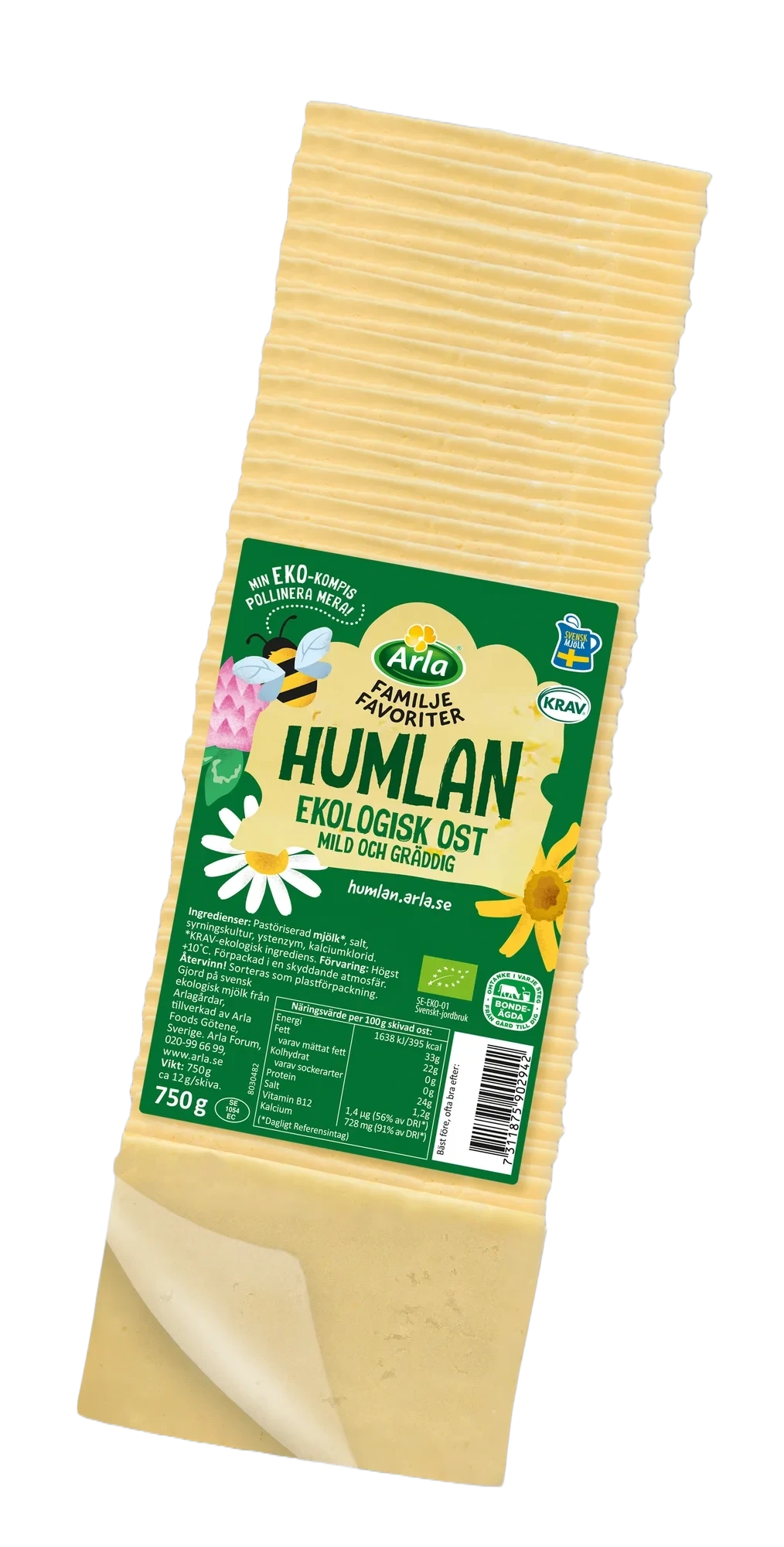 Familjefav Humlan ekologisk skivad 33%