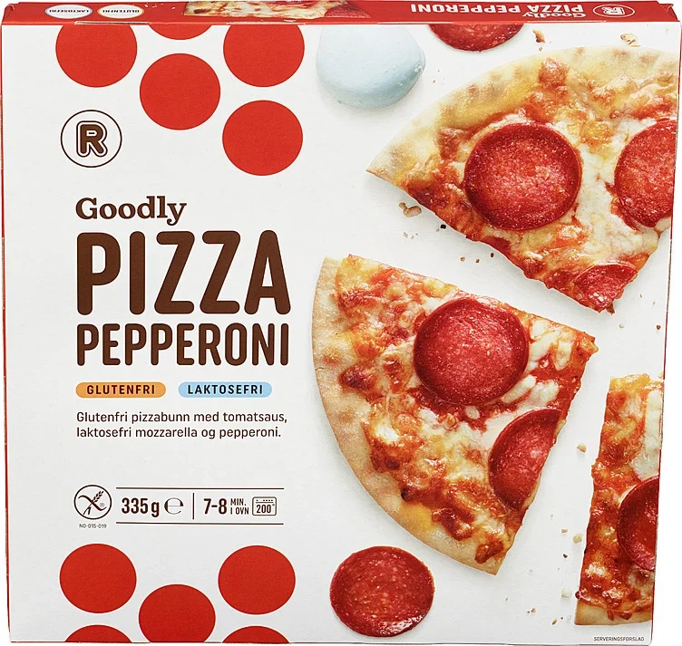 Pizza pepperoni glutenfri  335g