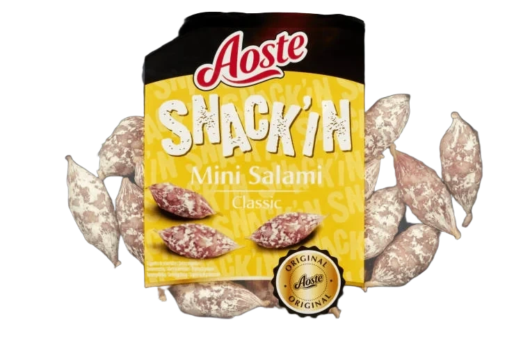 Salami Snack Naturell 120g Aoste