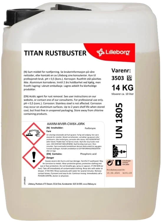 Titan rustbuster kanne 14kg