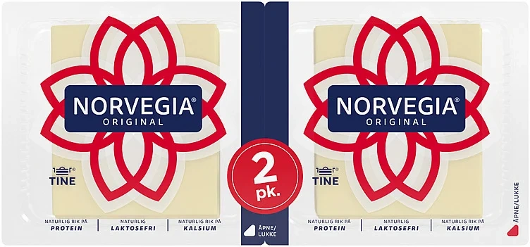 Norvegia Original Skivet 2x225g Tine