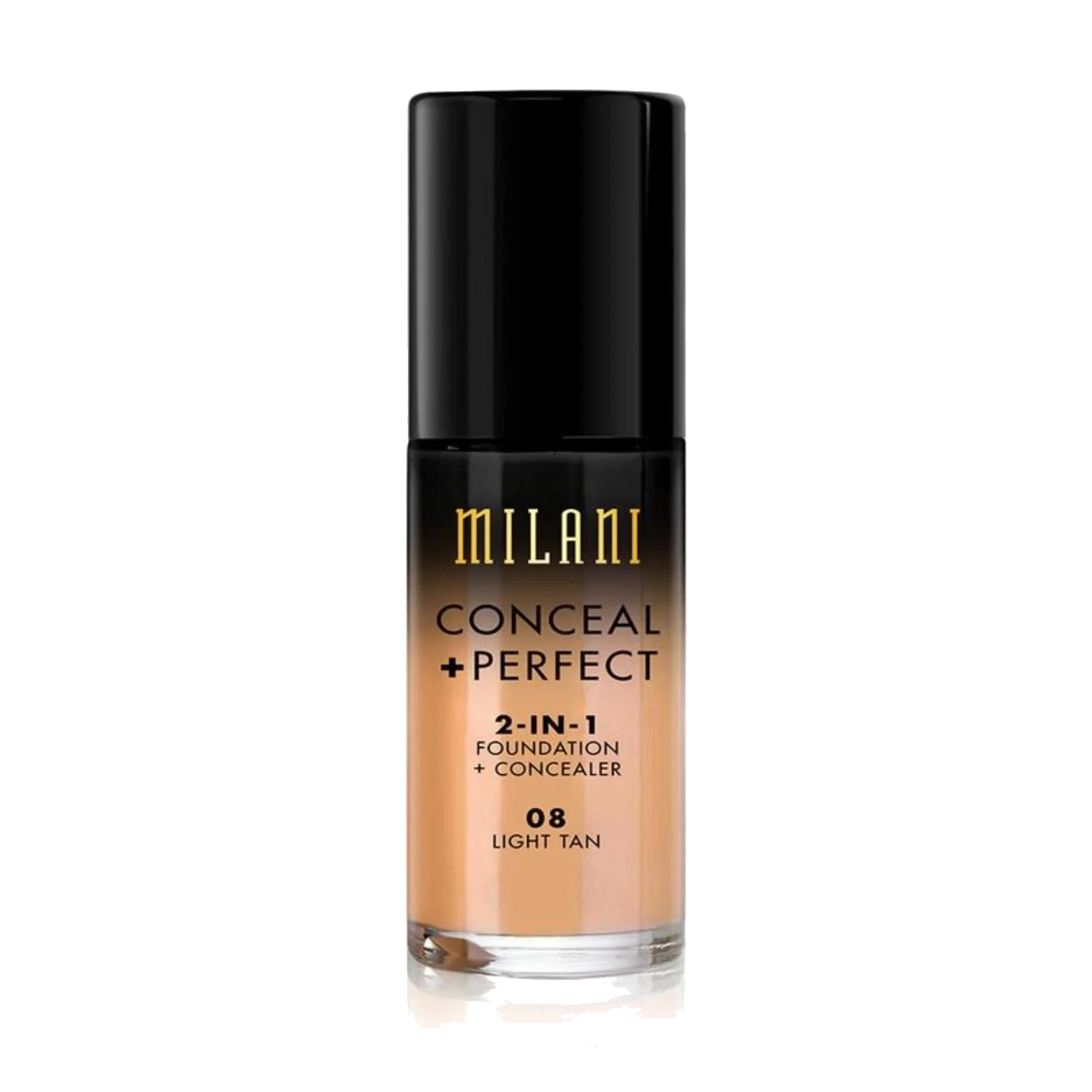 Milani CONCEAL & PERFECT LIQUID FOUNDATION 08 Light Tan