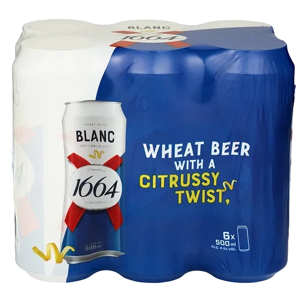 Kronenbourg 1664 Blanc  Øl 0,5l Fl 6stk