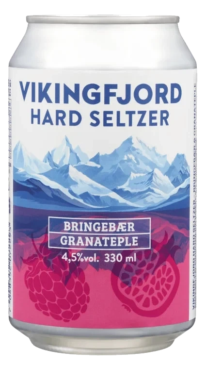 Vikingfjord Hard Seltzer Rasp.Pomegr.0,33l boks