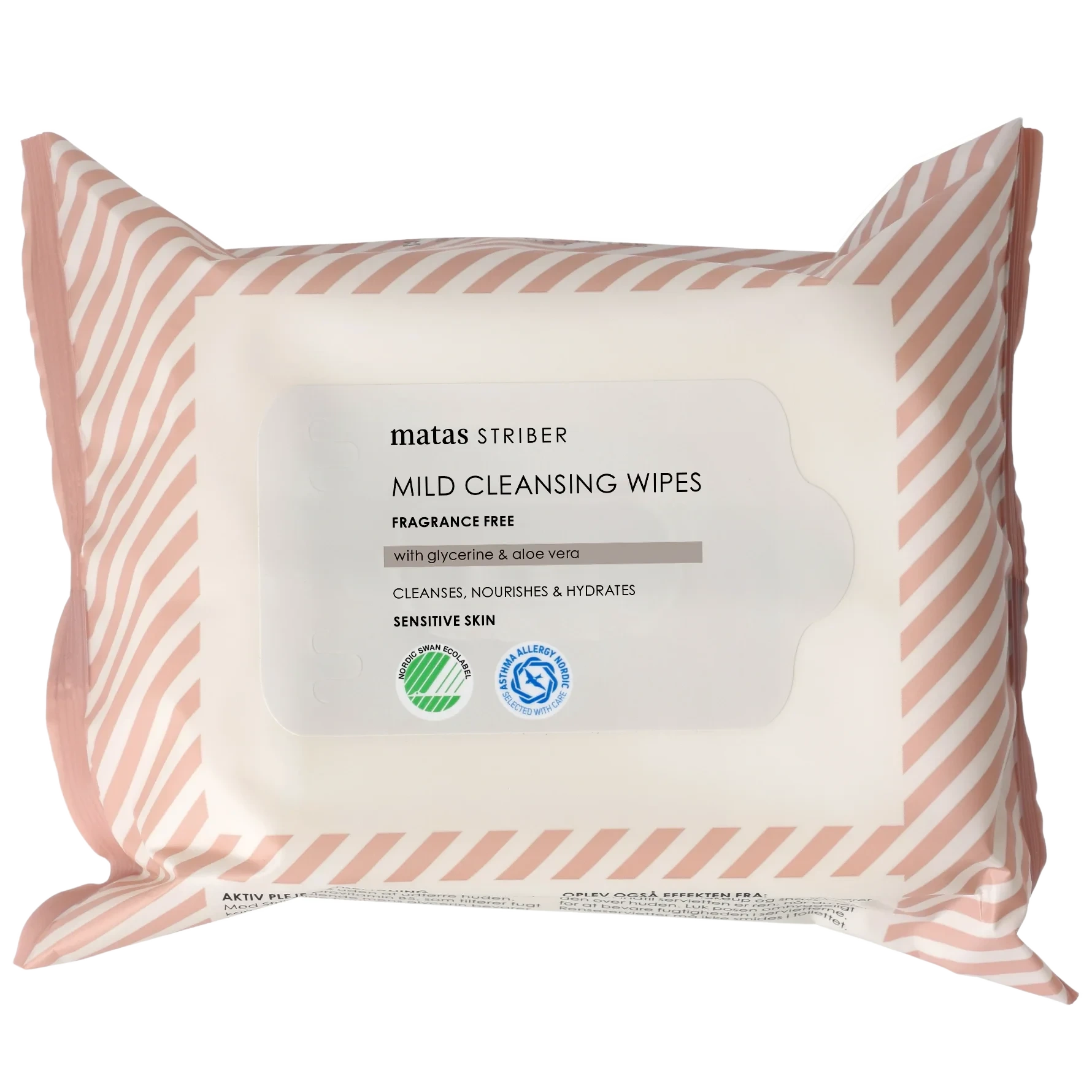 Matas Striber Mild Cleansing Wipes Fragrance Free 25 pcs